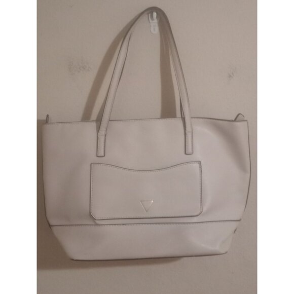 Women's GUESS Los Angeles Shoulder Bag Logo Side Tan Pink Rare Find! - Picture 7 of 13